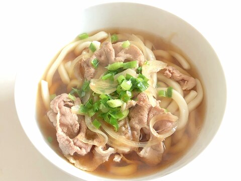 ほっこり温まる　肉うどん　♪